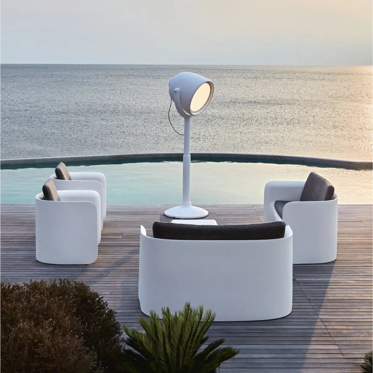 Hollywood floor lamp Desert River Rentals
